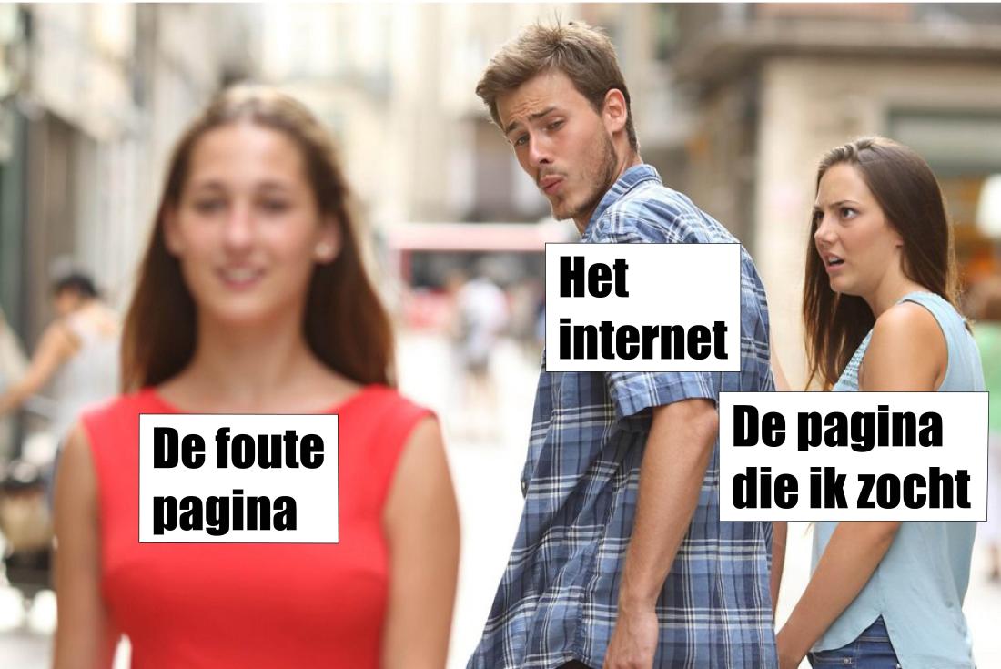 Afbeelding van de 404 pagina